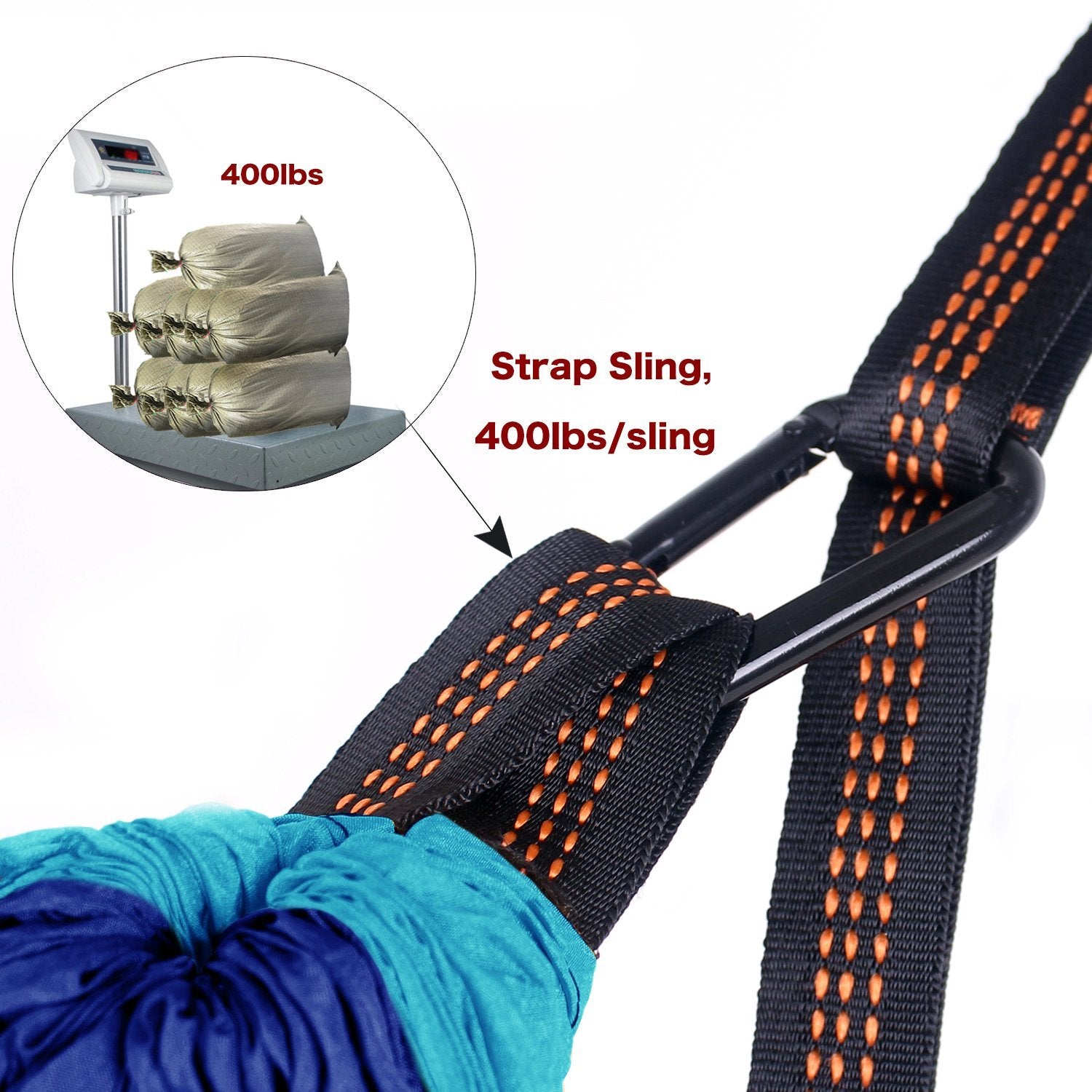 Red/Grey Camping Hammock Carabiners