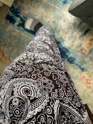 Black Swirl Harem Pants