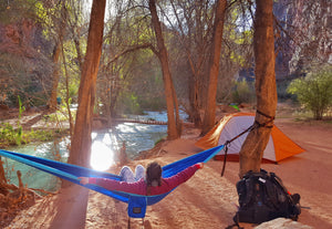 Blue/Light Blue Hammock