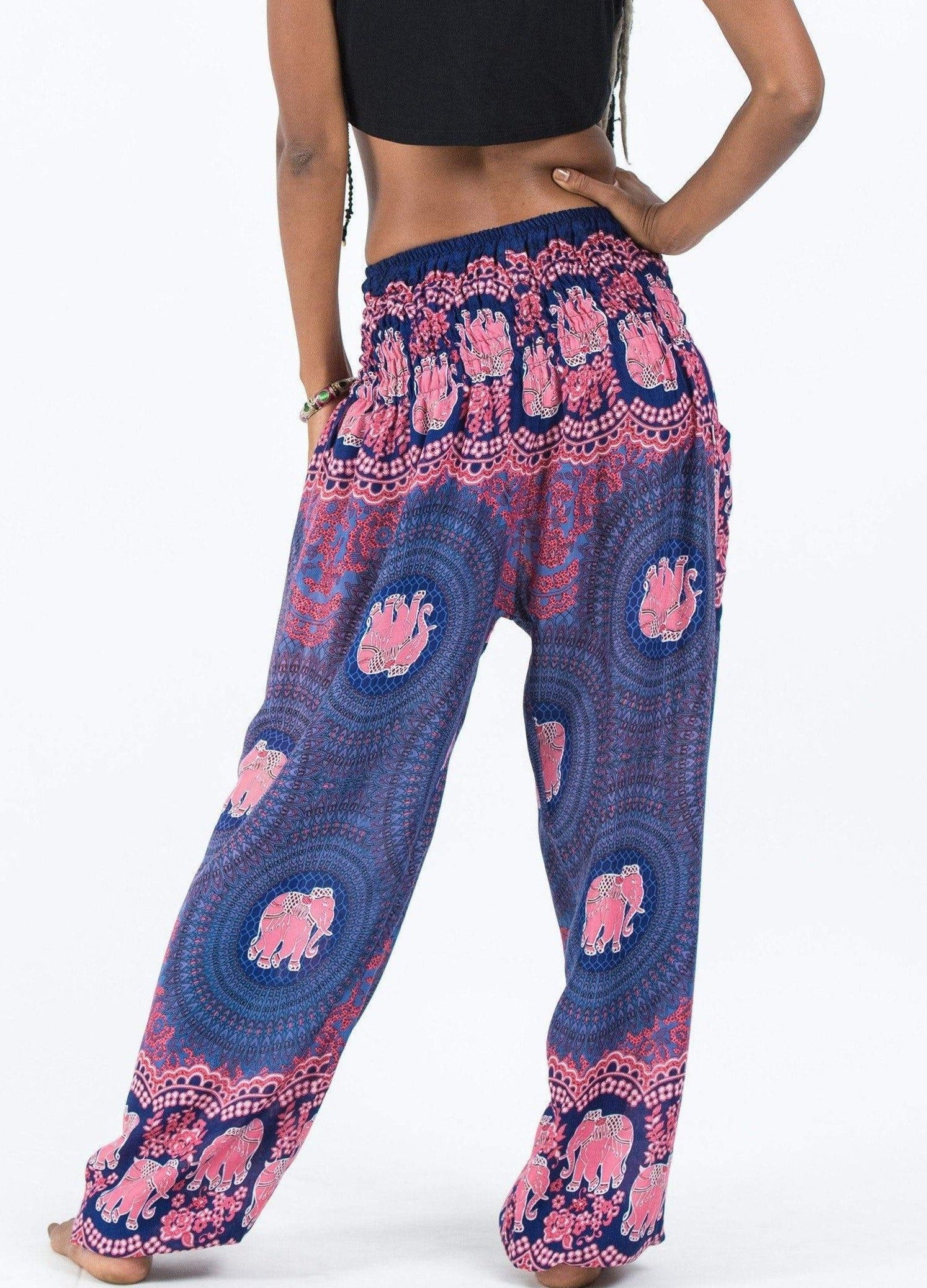 Buy Pink Ikat Cotton Harem Pants, Tulip Pants for Women | CraftsandLooms –  CraftsandLooms.com