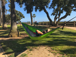 Green/Gray Camping Hammock 