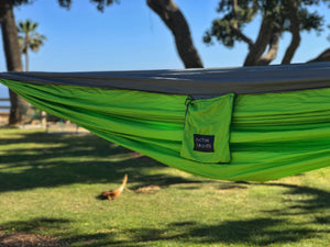 Green/Gray Camping Hammock 