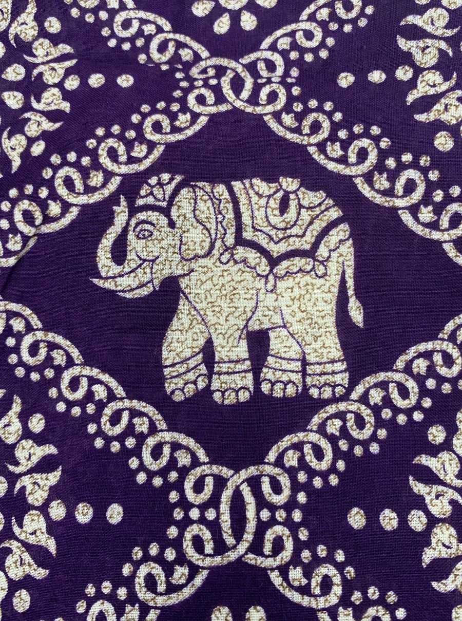 Purple Harem Elephant Pants