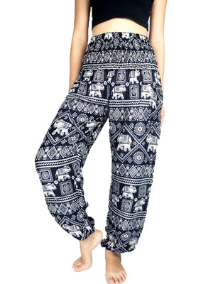 Black Elephant Harem Pants