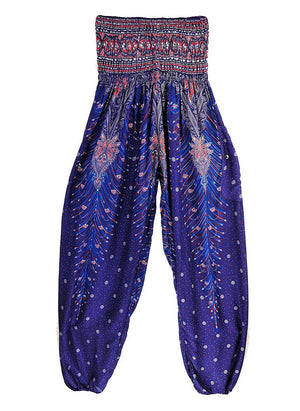 Indigo Peacock Harem Pants