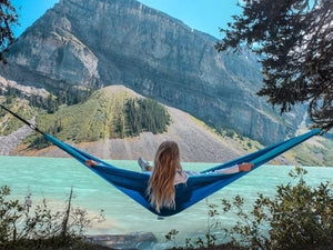 Blue/Light Blue Camping Hammock 