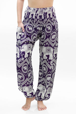 Purple Paisley Harem Pants