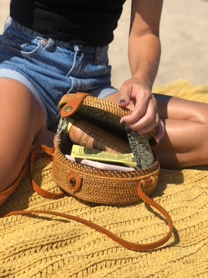 Handwoven Boho Rattan Bag