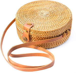 Handwoven Boho Rattan Bag