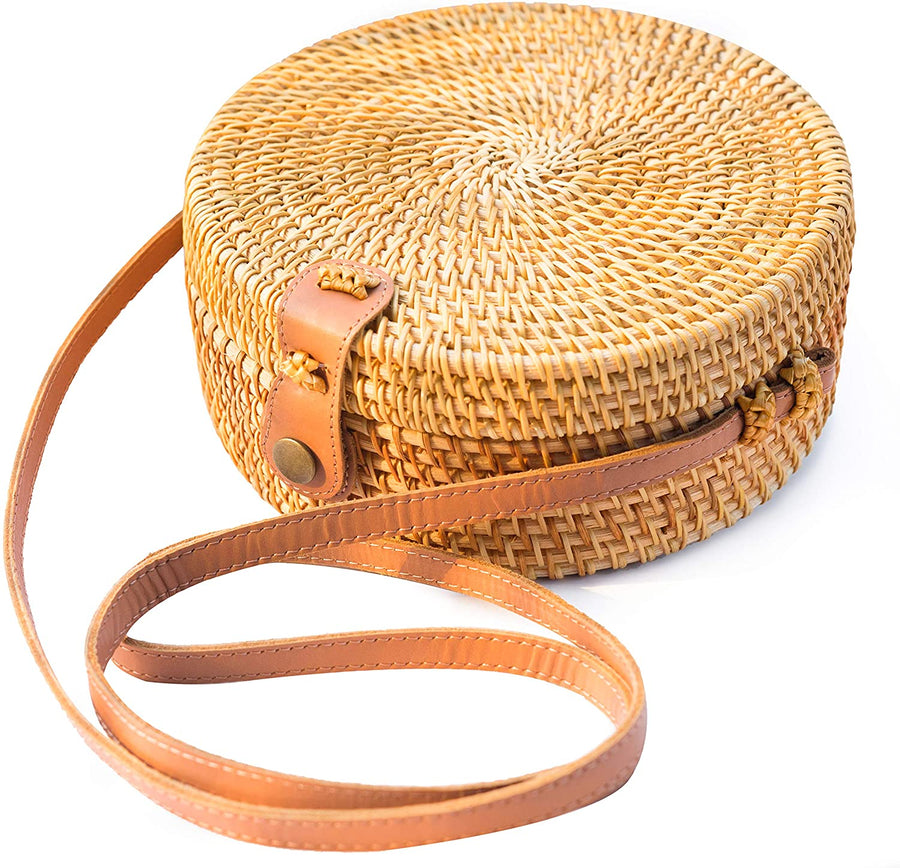 Handwoven Boho Rattan Bag