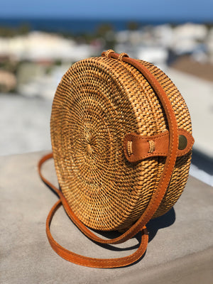 Handwoven Boho Rattan Bag