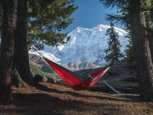 Red/Grey Camping Hammock